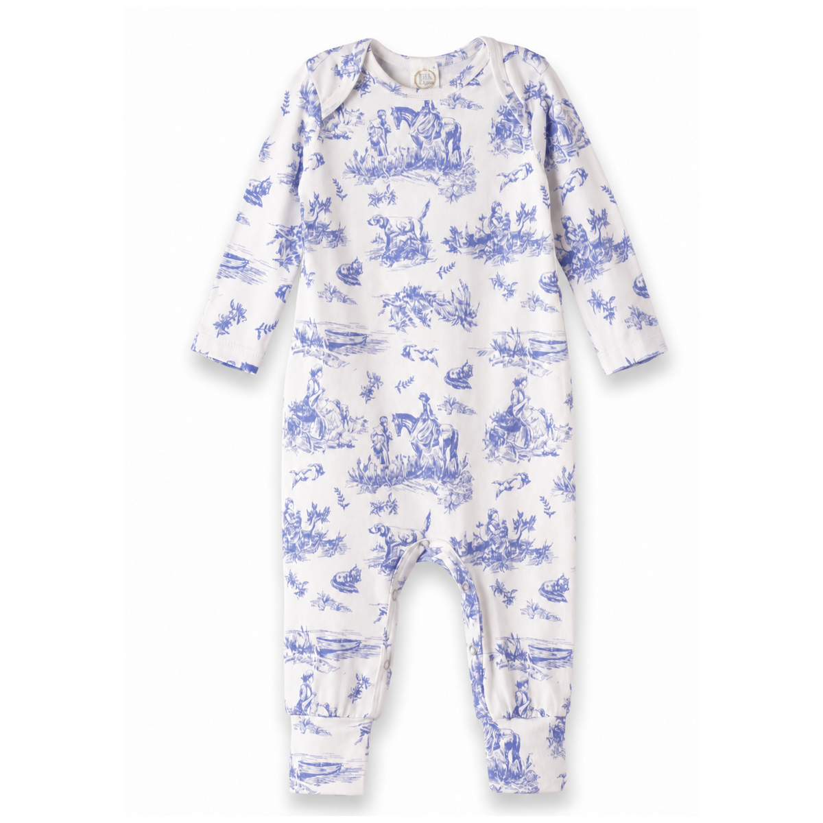 Baby Girl Toile de Jouy Bamboo Romper