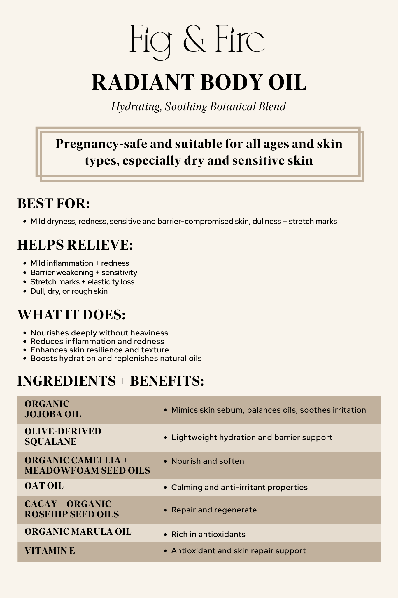 Radiant Body Oil (100% Vegan)