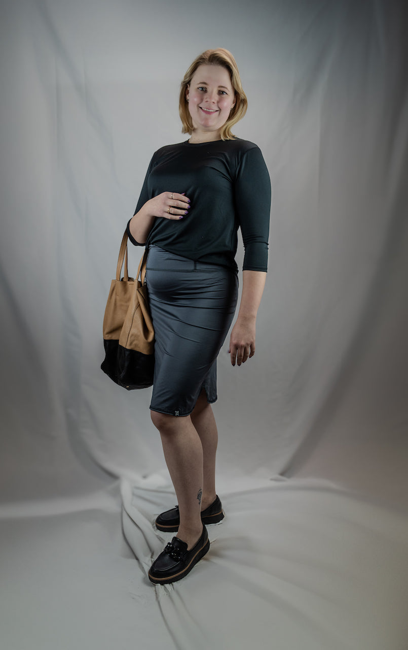 Recycled All Day Active Skirt - Carbon