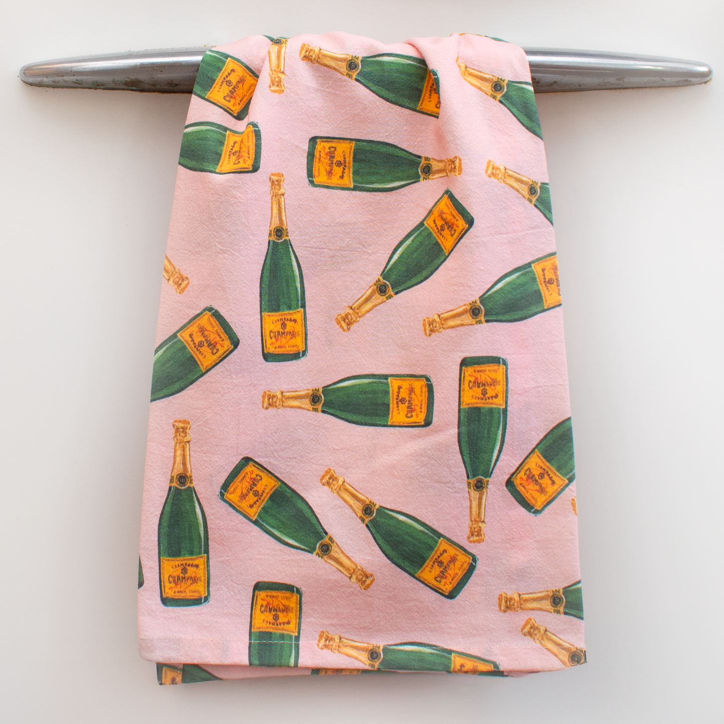 Champagne Bottles Tea Towel