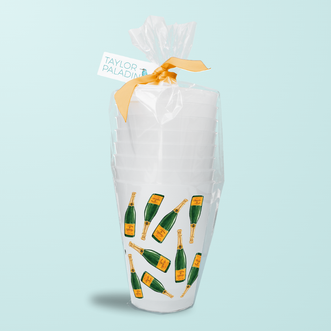 Champagne Pattern Frosted Cup