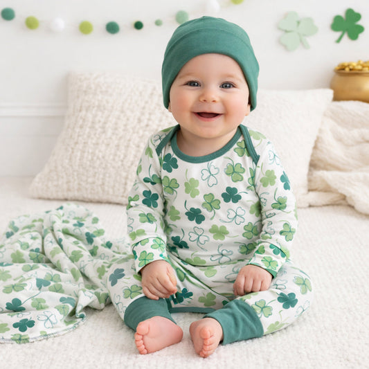 Shamrock Bamboo Baby Romper – Soft & Eco-Friendly