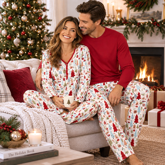 Christmas Merry Family Matching Bamboo Pajamas