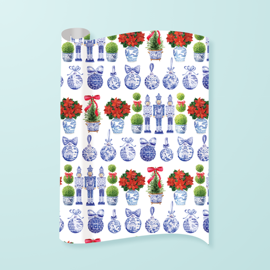 Chinoiserie Christmas Gift Wrap