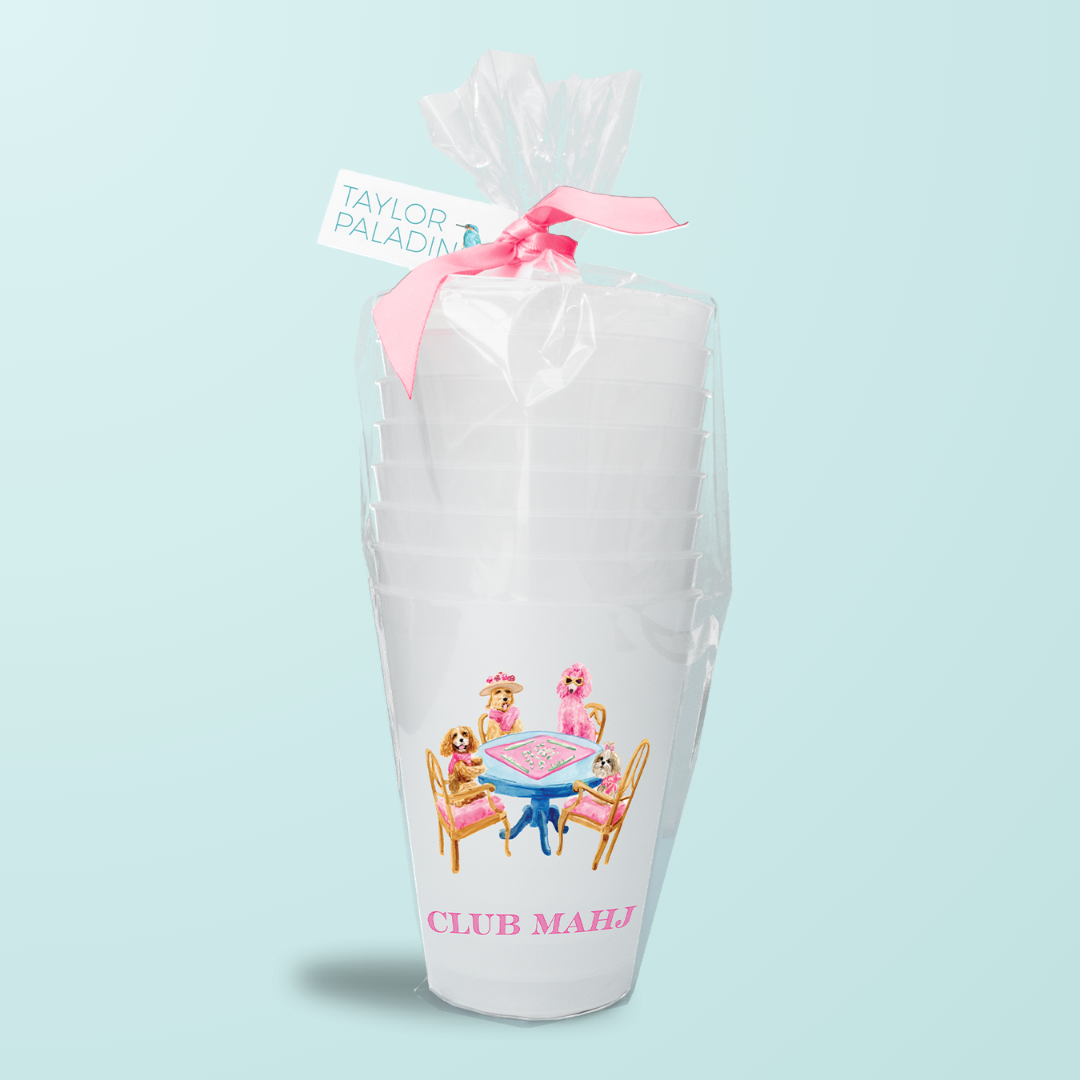 Mahjong Dogs Frosted Cup