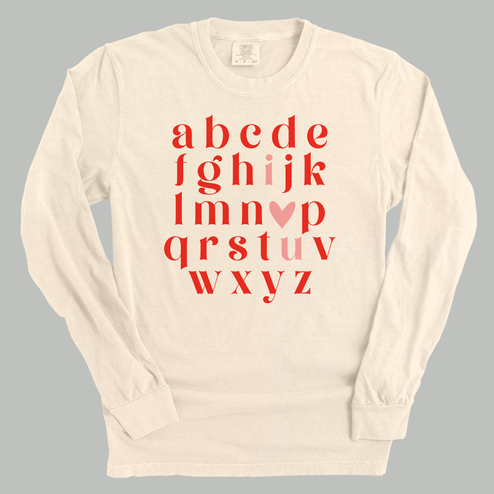I Heart U Alphabet