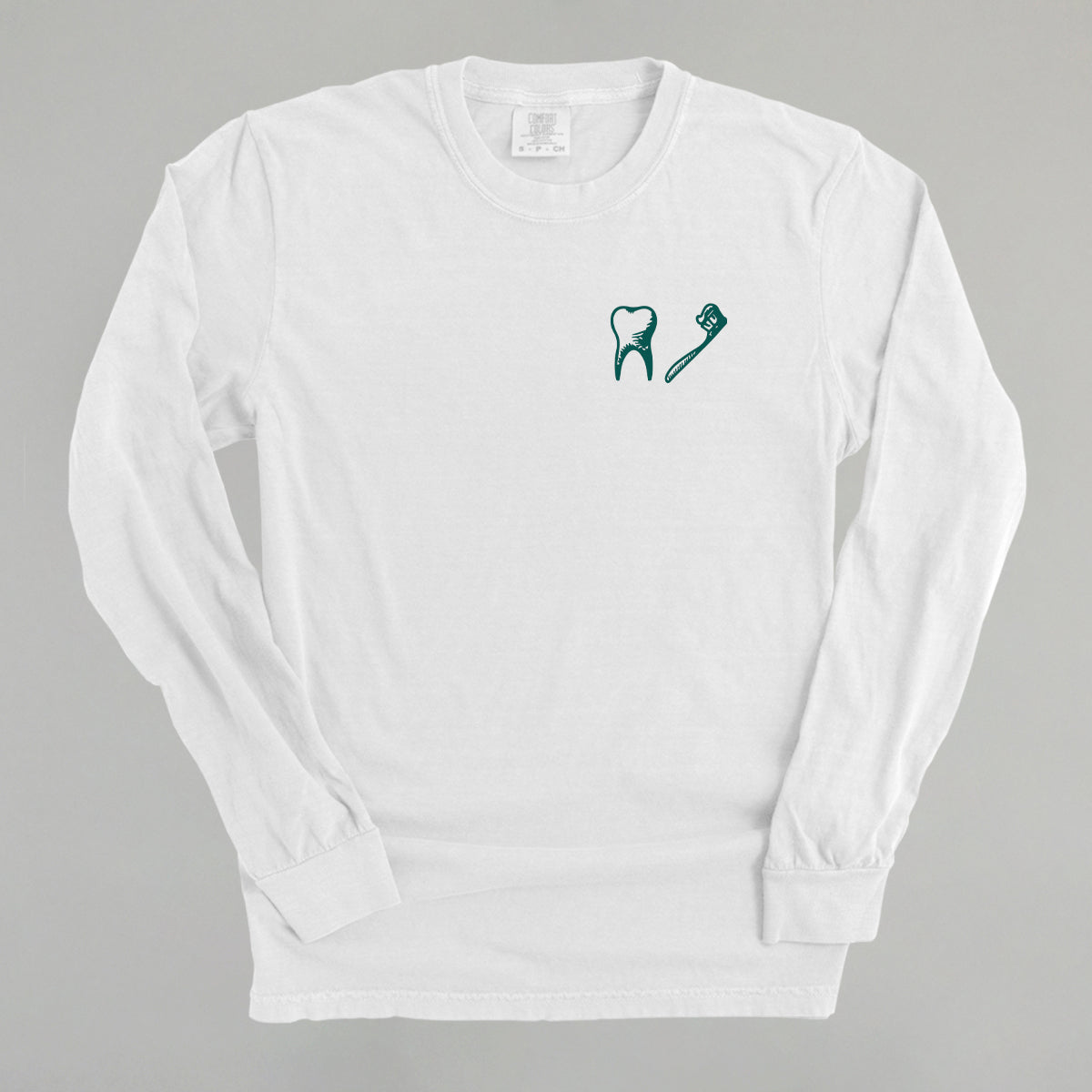 Tooth + Toothbrush (Left Chest)