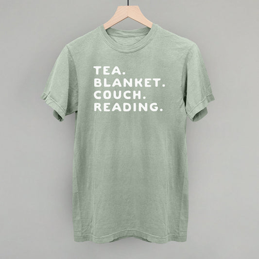Tea Blanket Couch Reading