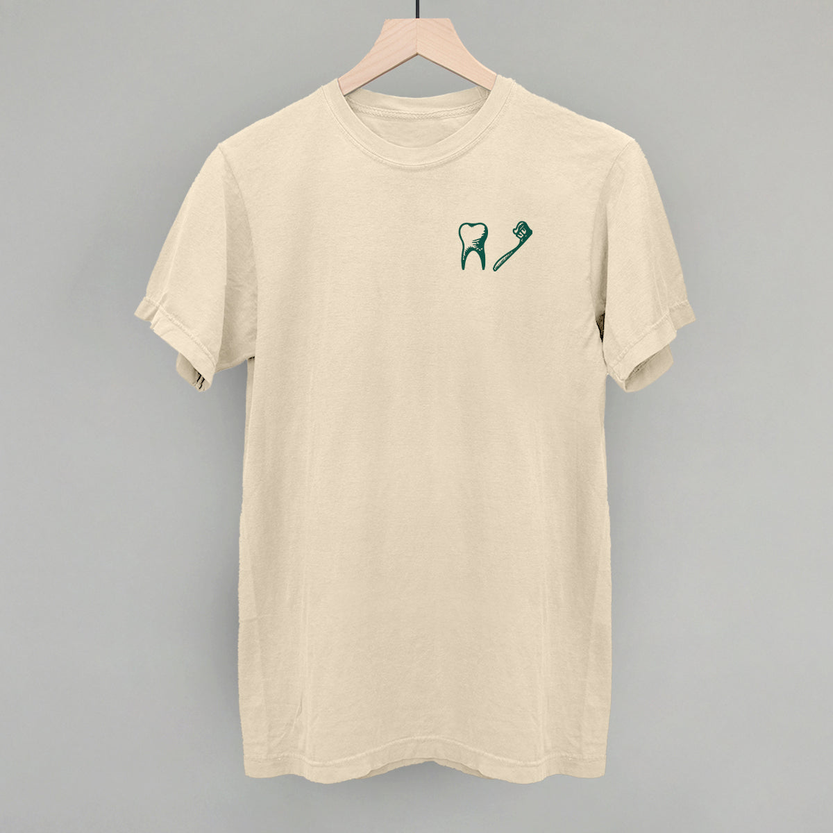 Tooth + Toothbrush (Left Chest)