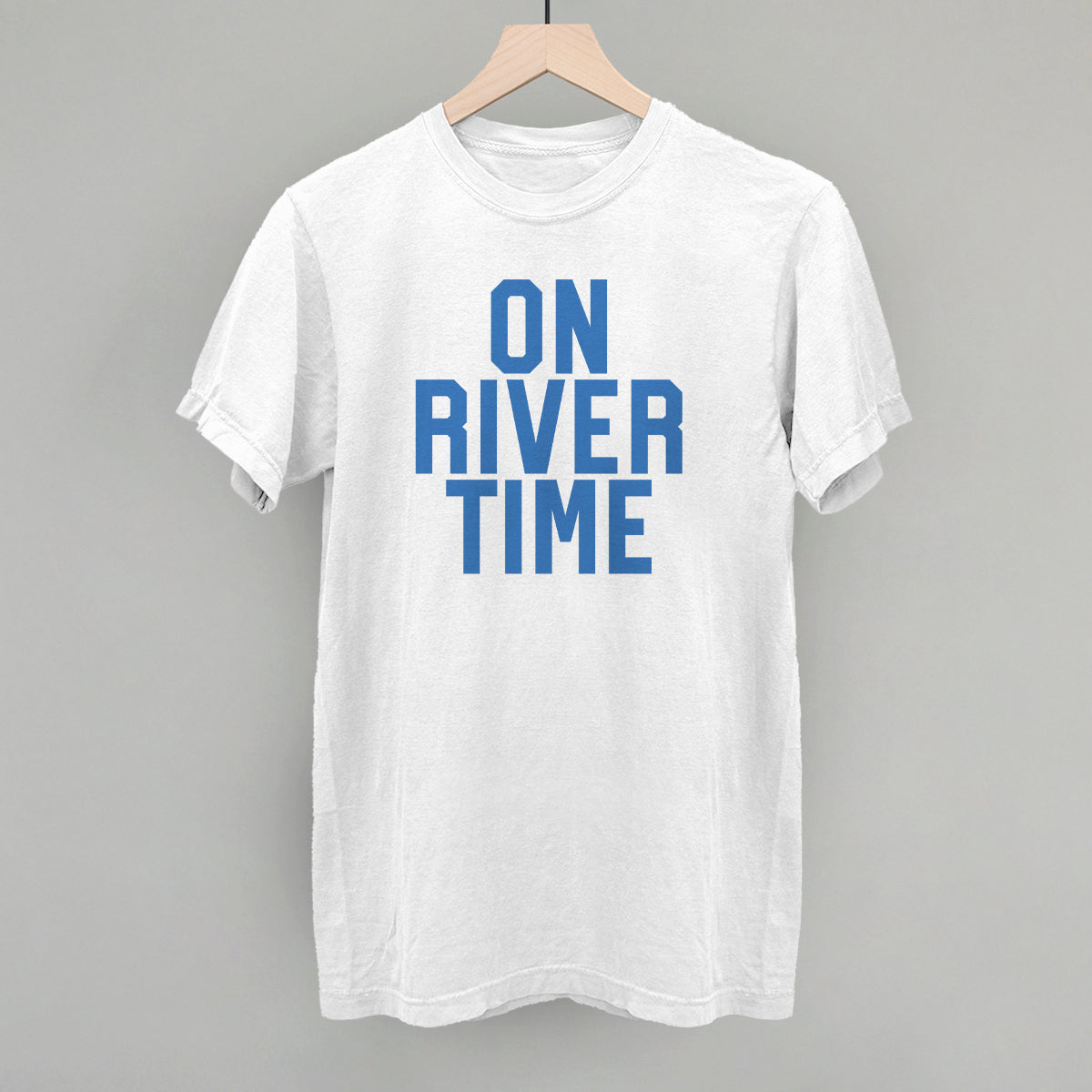 On River Time Block Letters