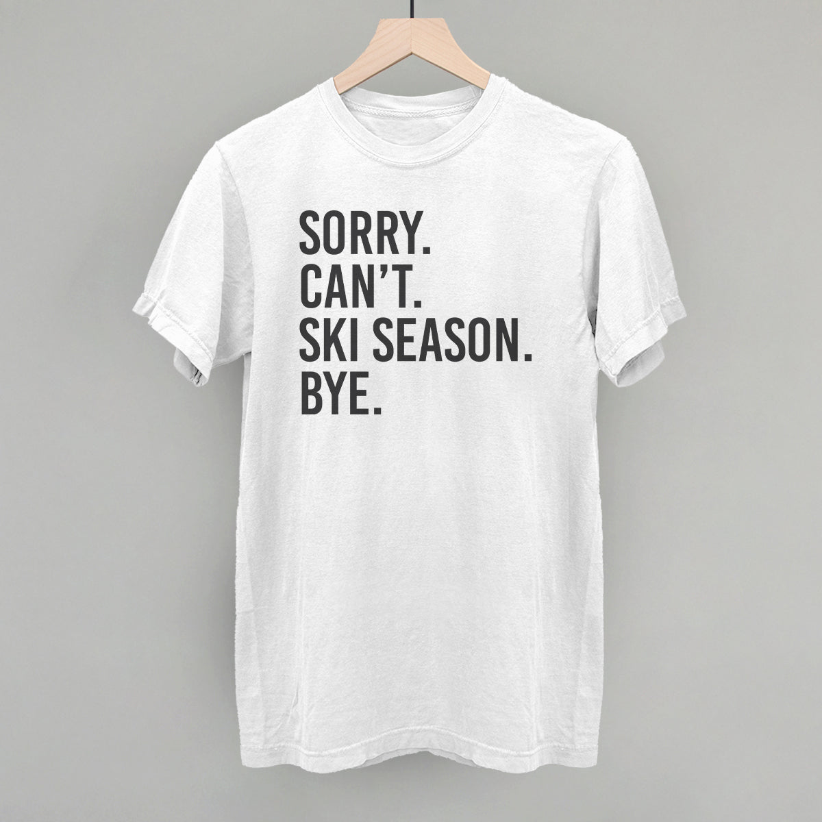 Sorry Can't Ski Season Bye