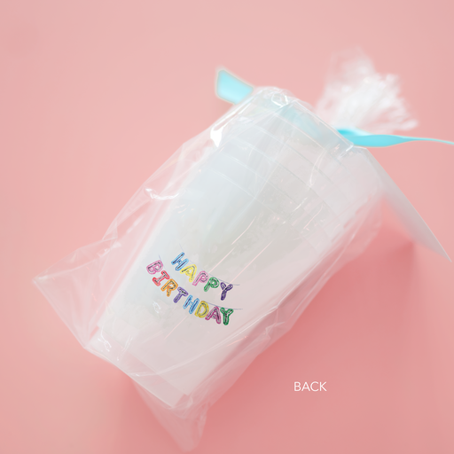 Happy Birthday Frosted Cup (Double-Sided)