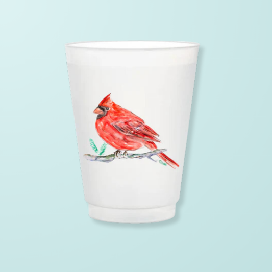 Cardinal Frosted Cup