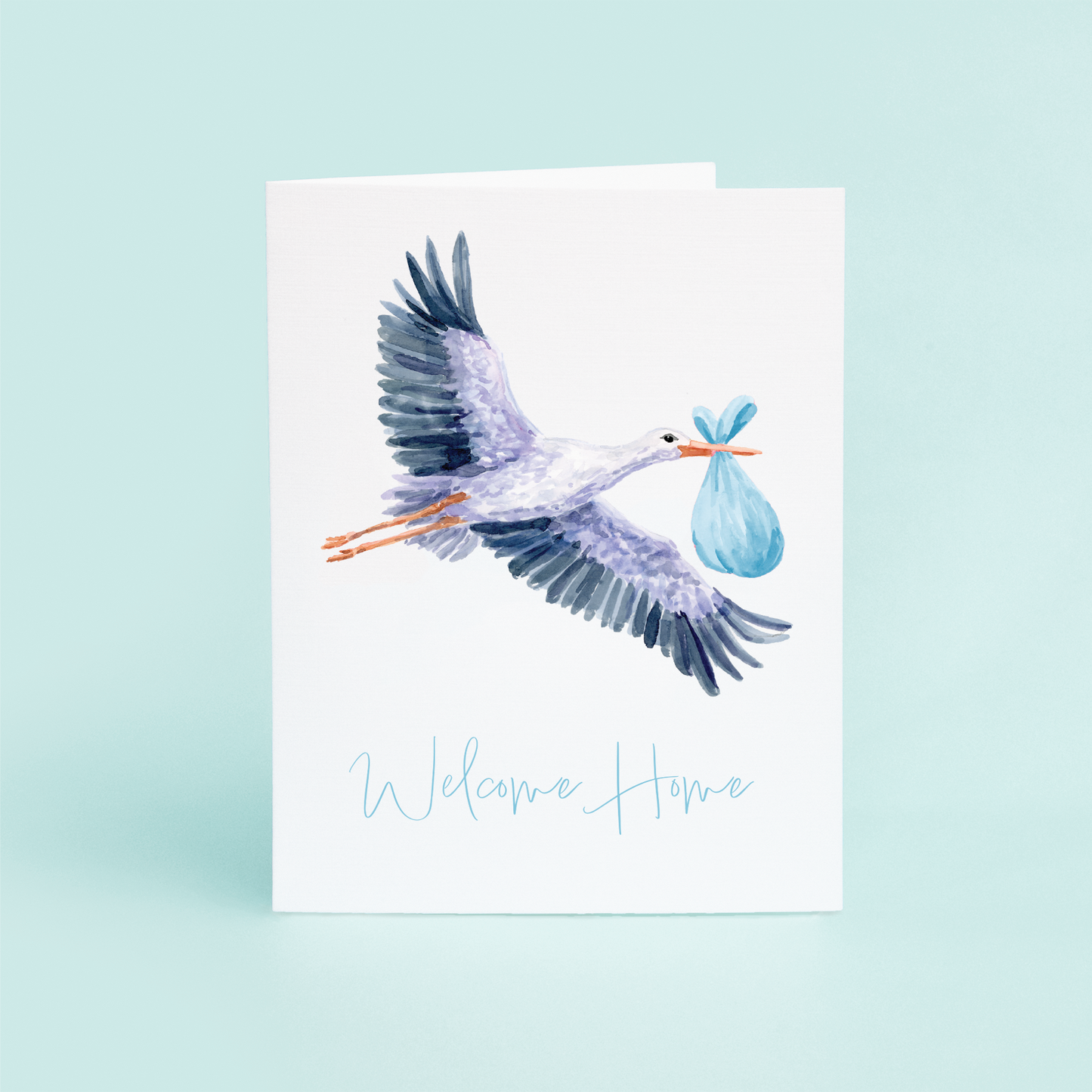 Blue Stork "Welcome Home"