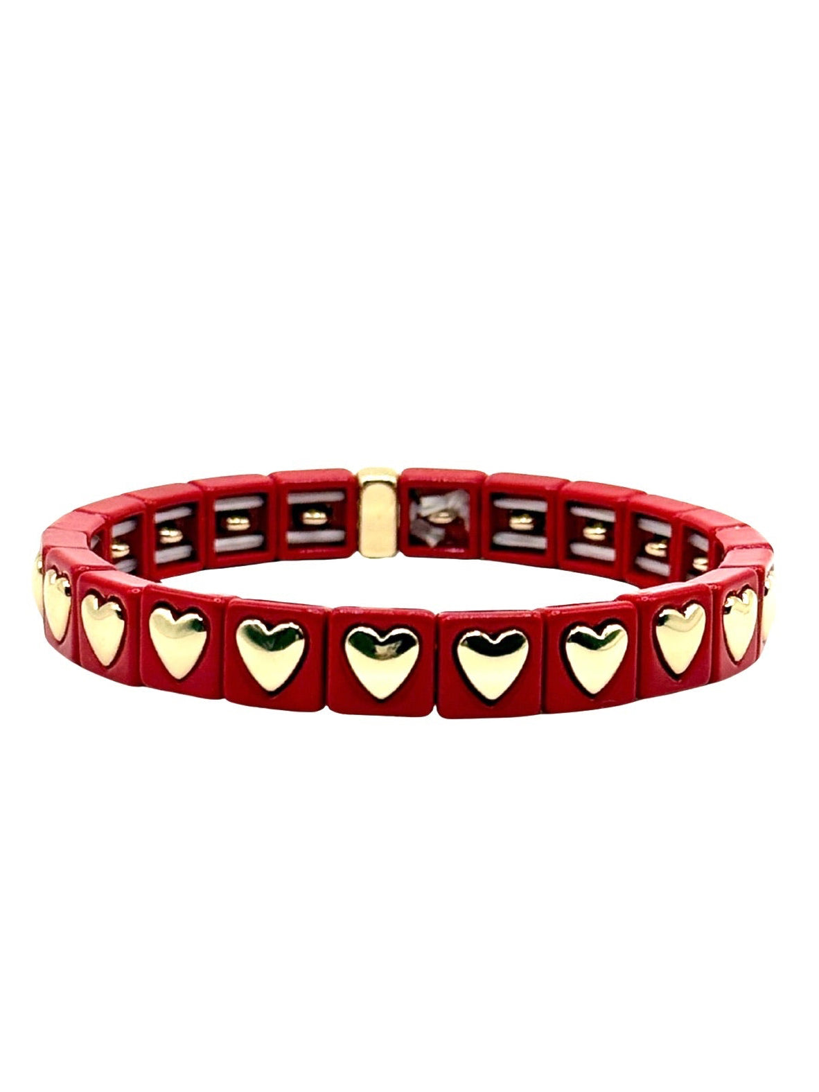 The Colored Bubble Heart Bracelet