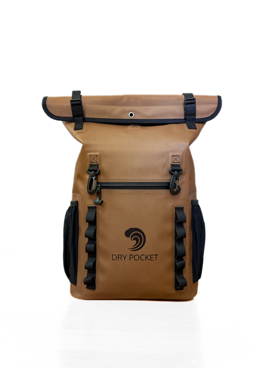 ARRIVING IN JULY / Coyote Brown - 25-Liter, Auto-Sealing, Waterproof, Floating, Scent Proof Dry Bag