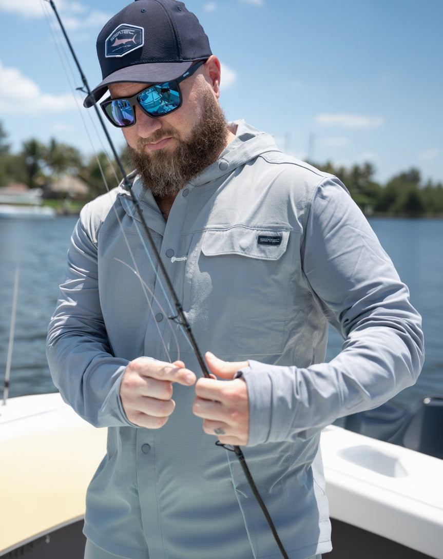 Cast Hooded Button Up – Platinum – Men’s