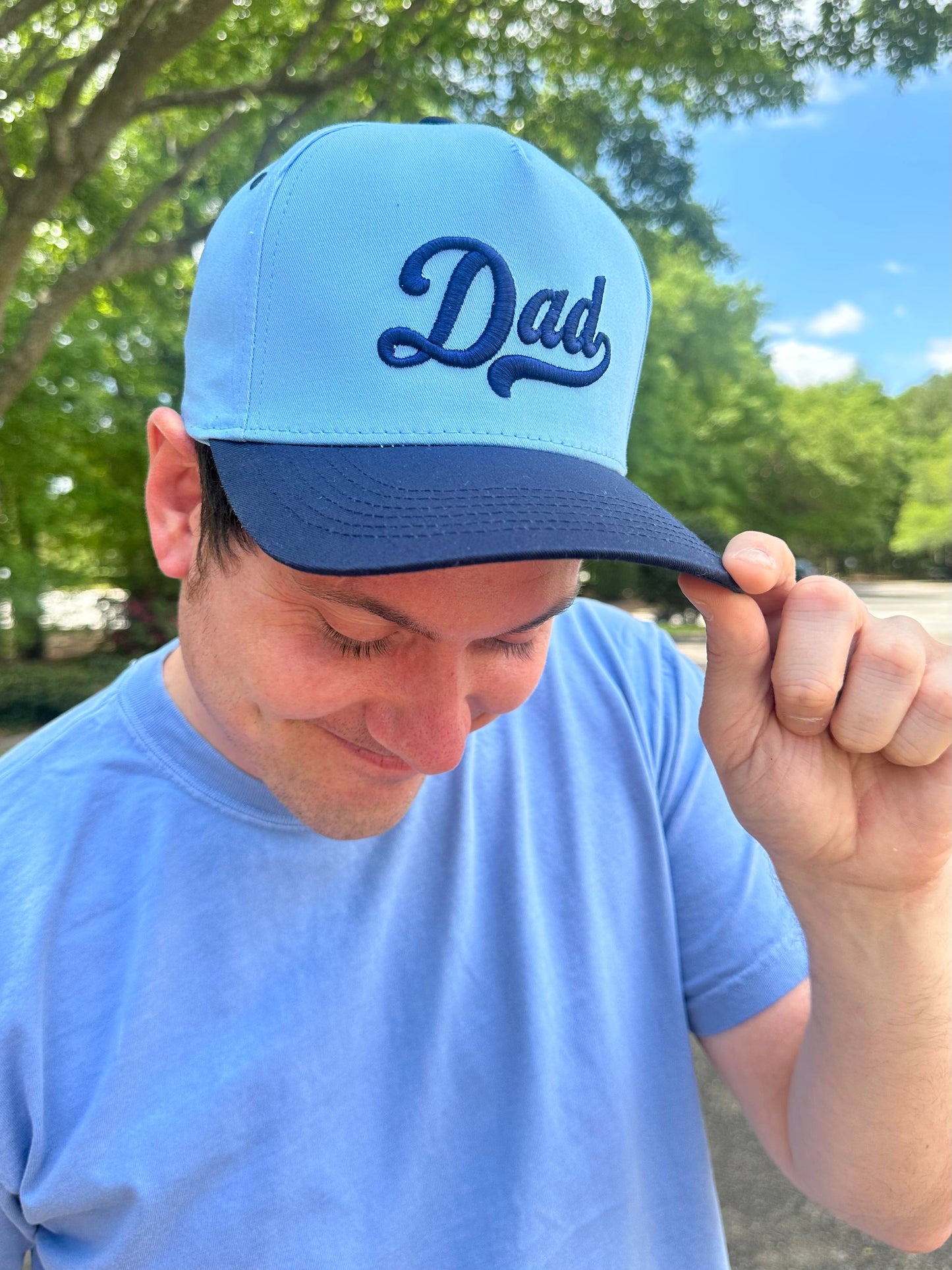 3D Embroidery 'Dad' Snapback Hat