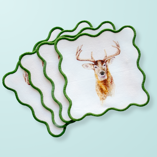 Deer Cocktail Squares