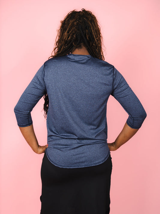 Performance Quarter Sleeve - Denim