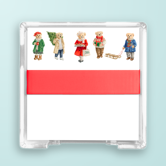 Holiday Teddy Bears Desk Set