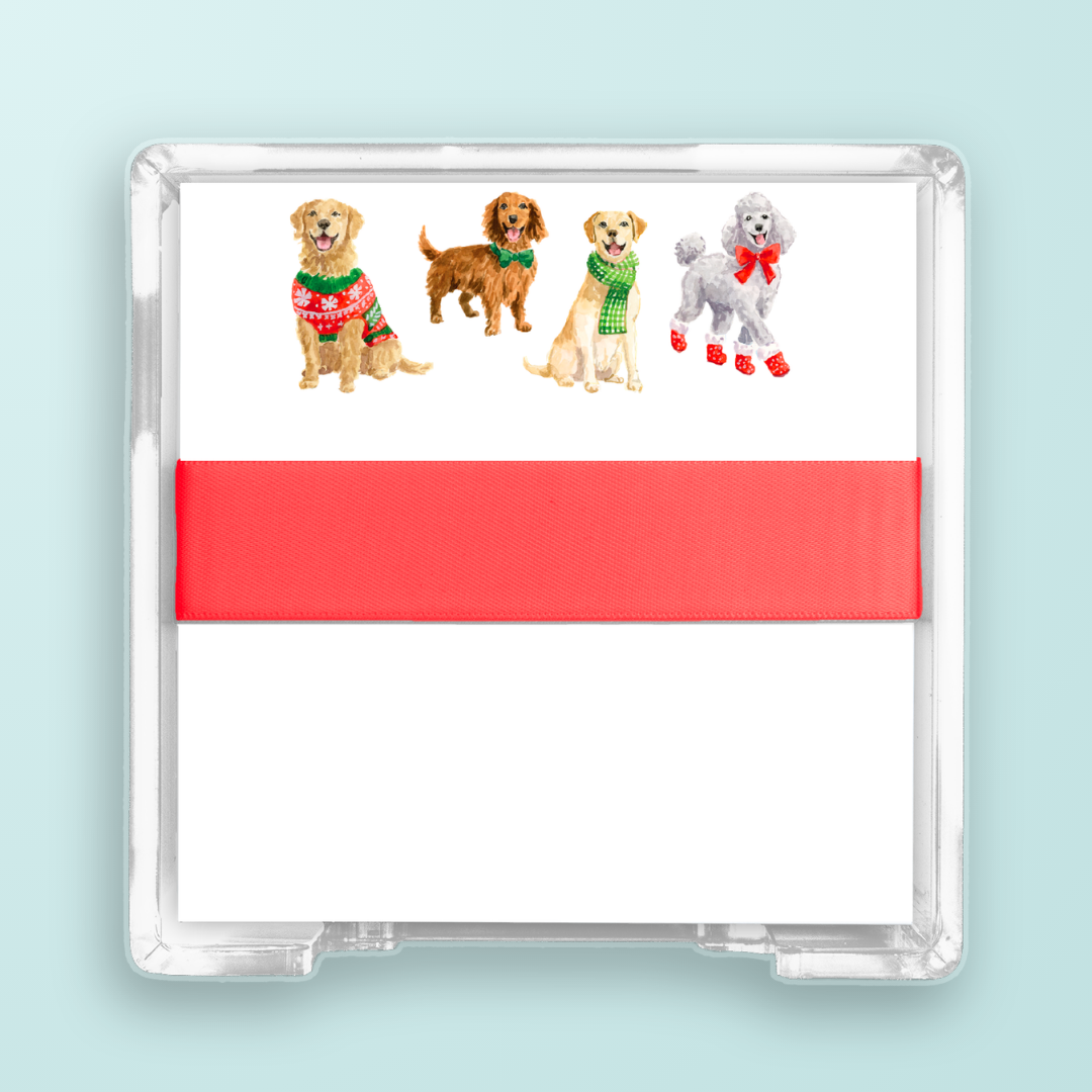 Holiday Dogs Desk Set