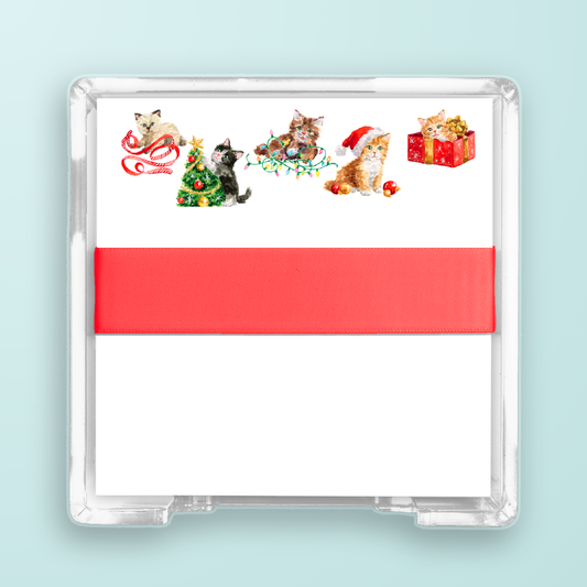 Holiday Kittens Desk Set