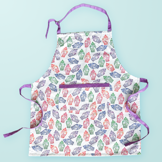 Colorful Ginger Jars Apron