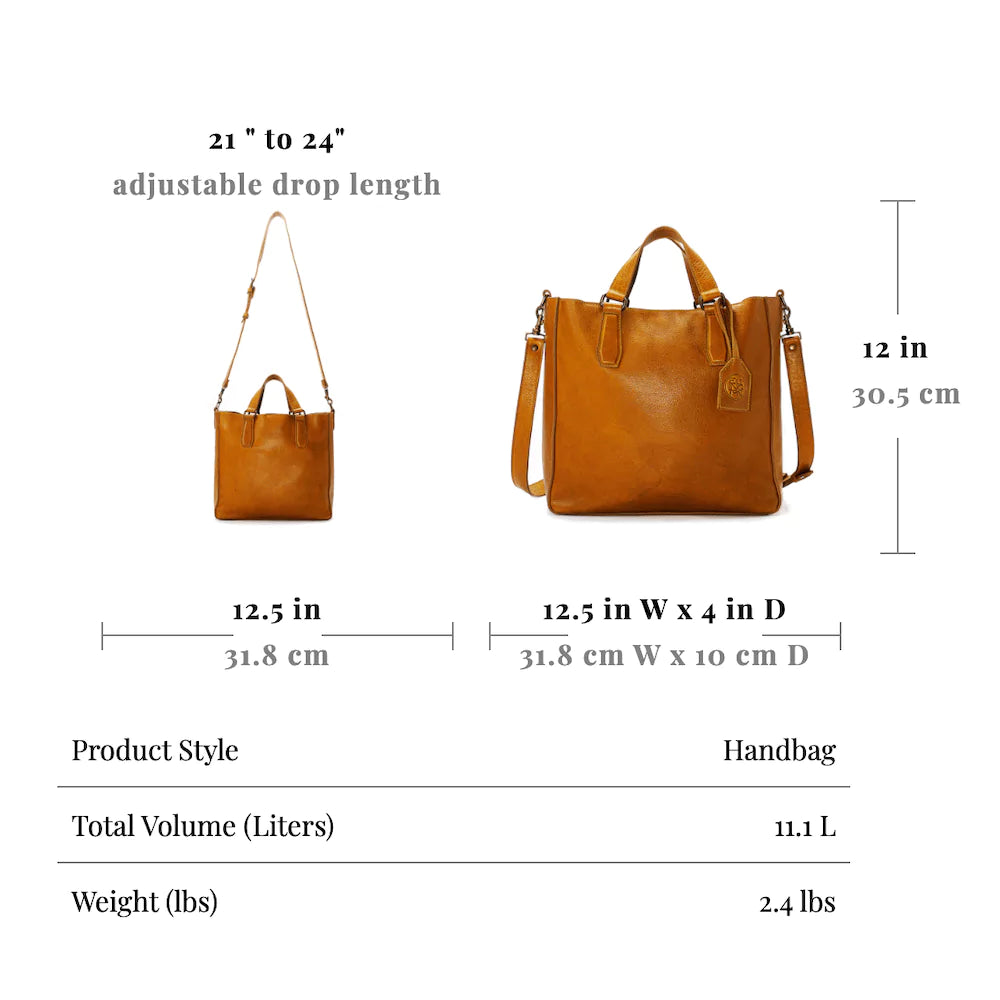 Ellington Leather Market Tote