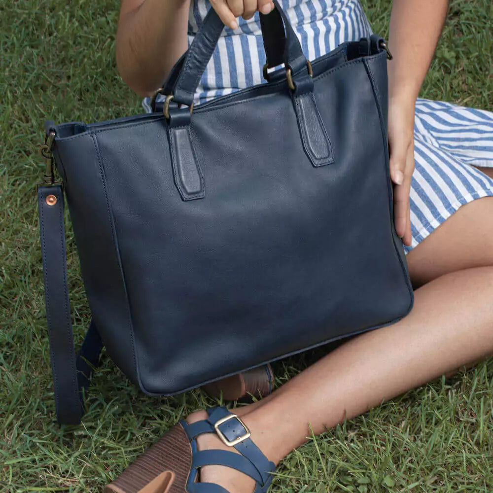 Ellington Leather Market Tote