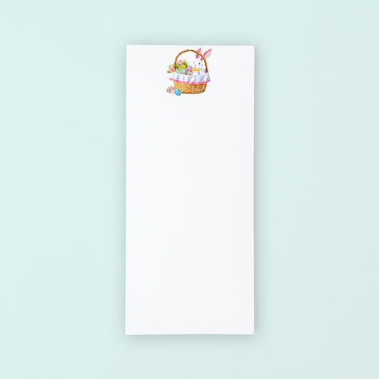 Easter Bunny Basket Lists Pad