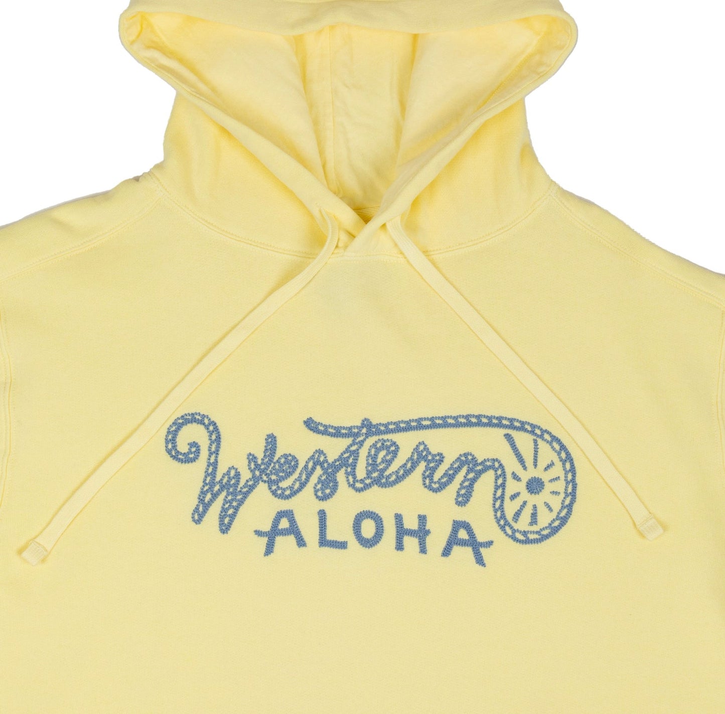 Embroidered Rope Logo Hoodie Yellow