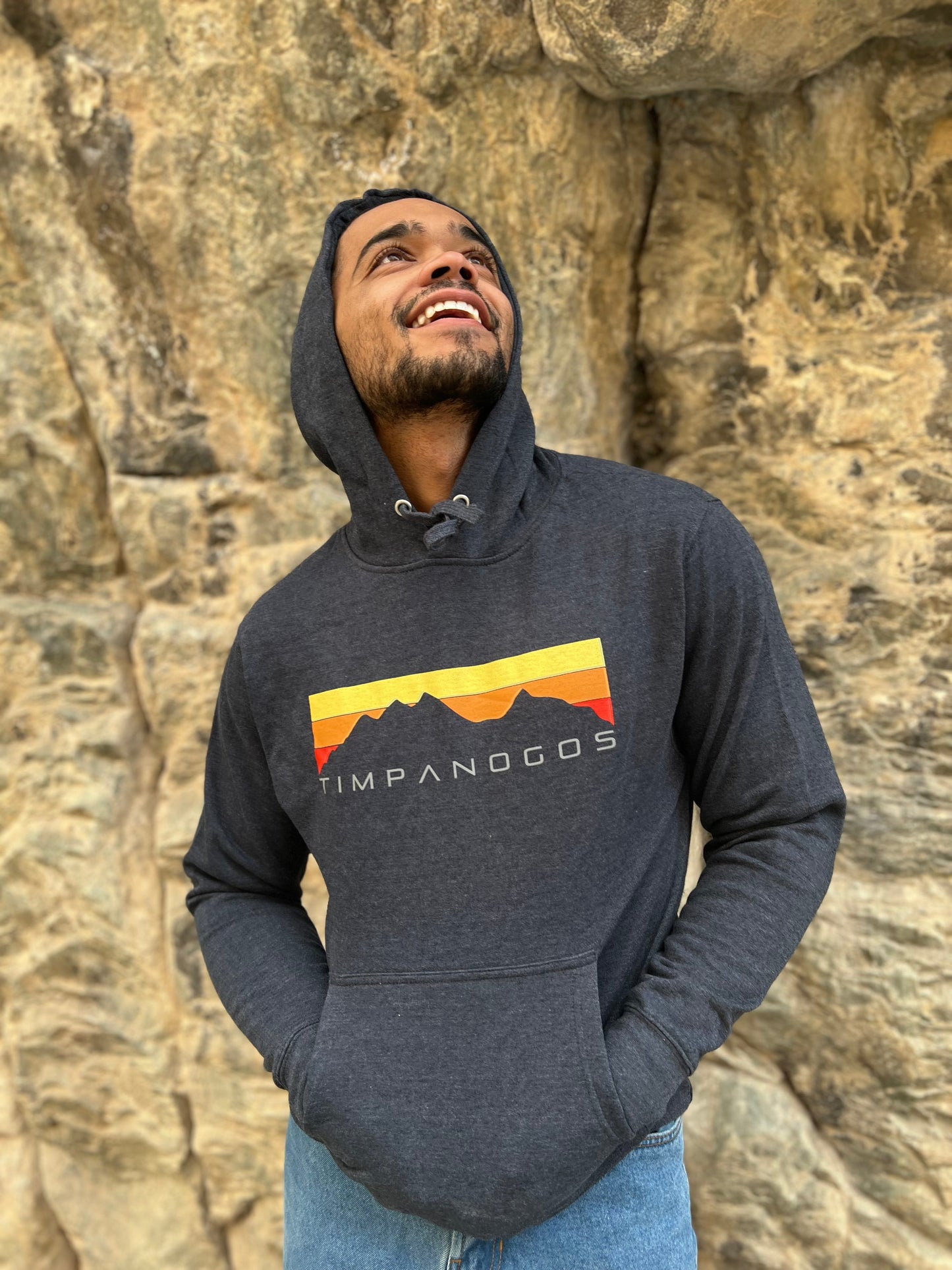 Retro Mountain Classic (warm) - Mountain Blend Hoodie