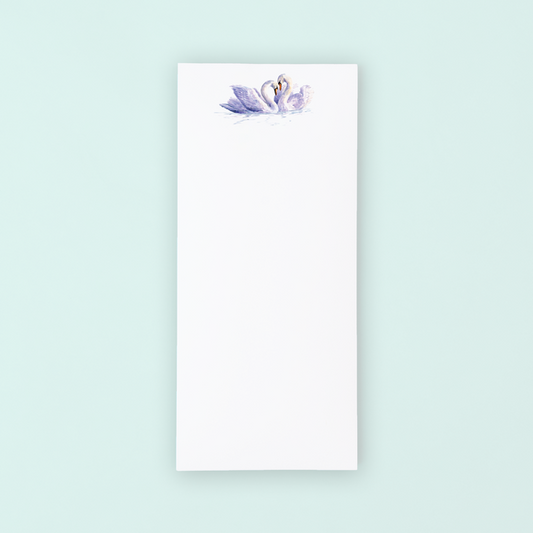 Swans in Love Lists Pad