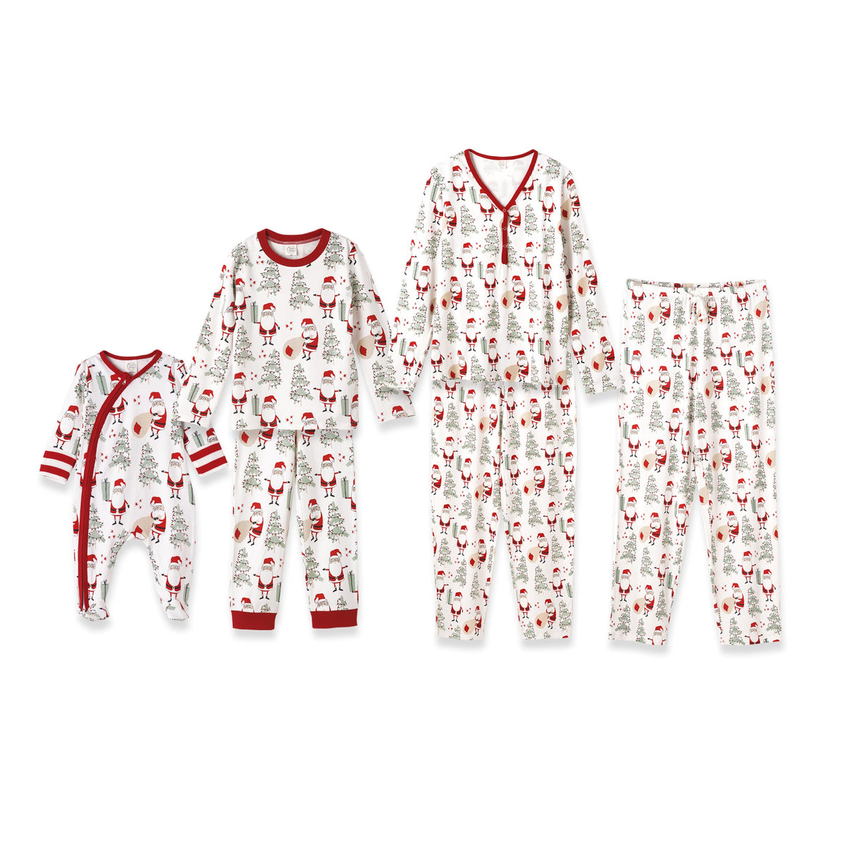 Christmas Santa Bamboo Family Matching Pajama's