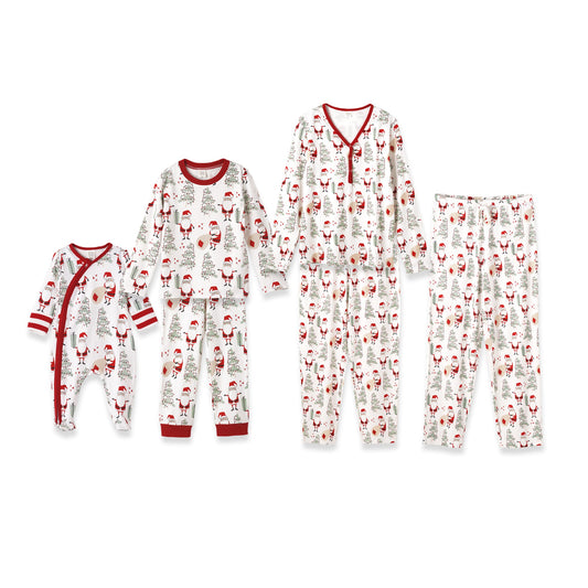 Christmas Santa Bamboo Family Matching Pajama's