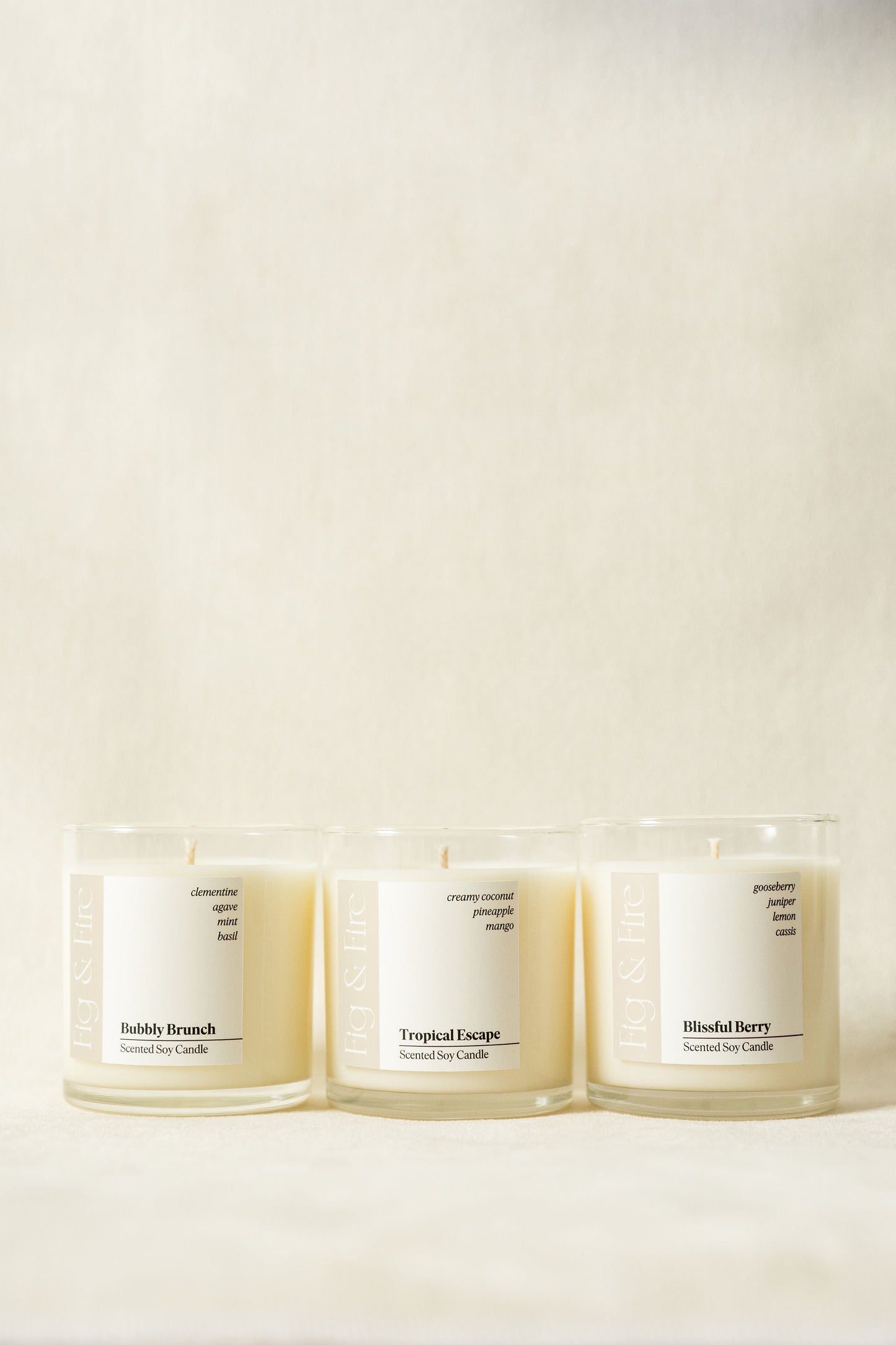 Candle Trio - Glass