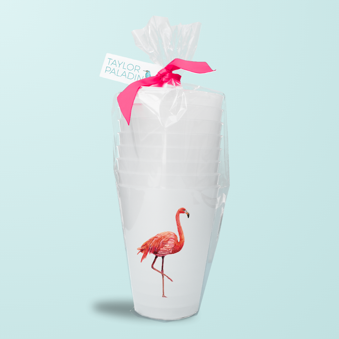 Plastic Flamingo Cups
