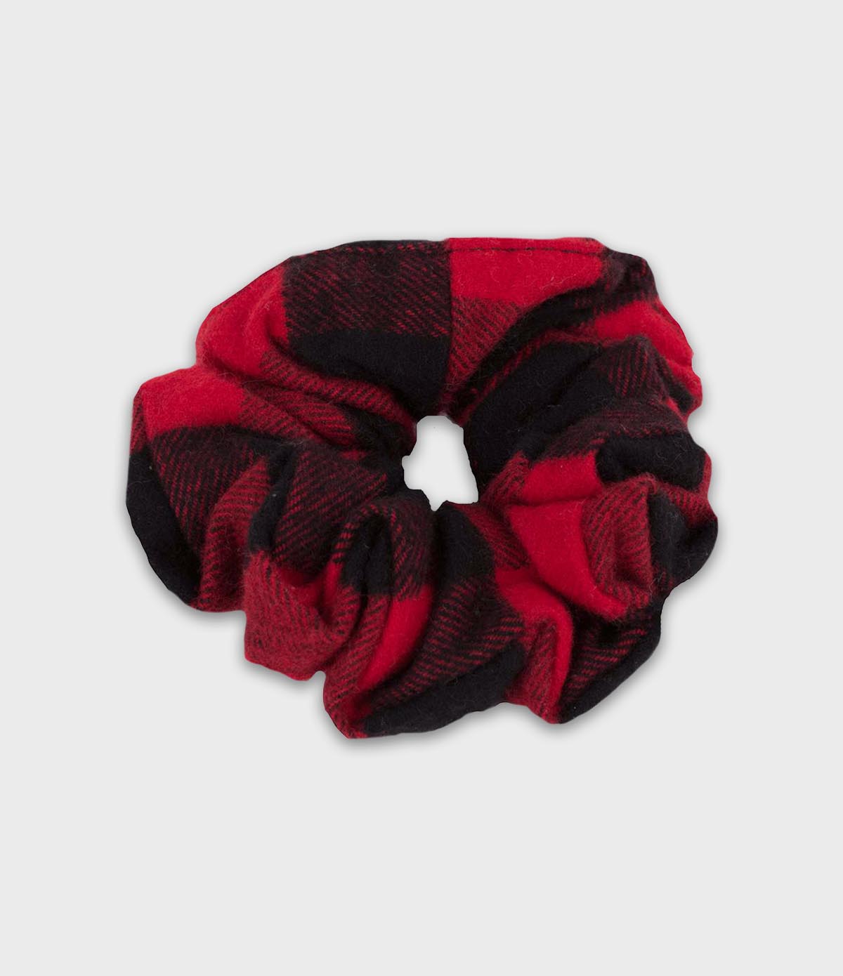 Flannel Scrunchie - Red Buffalo