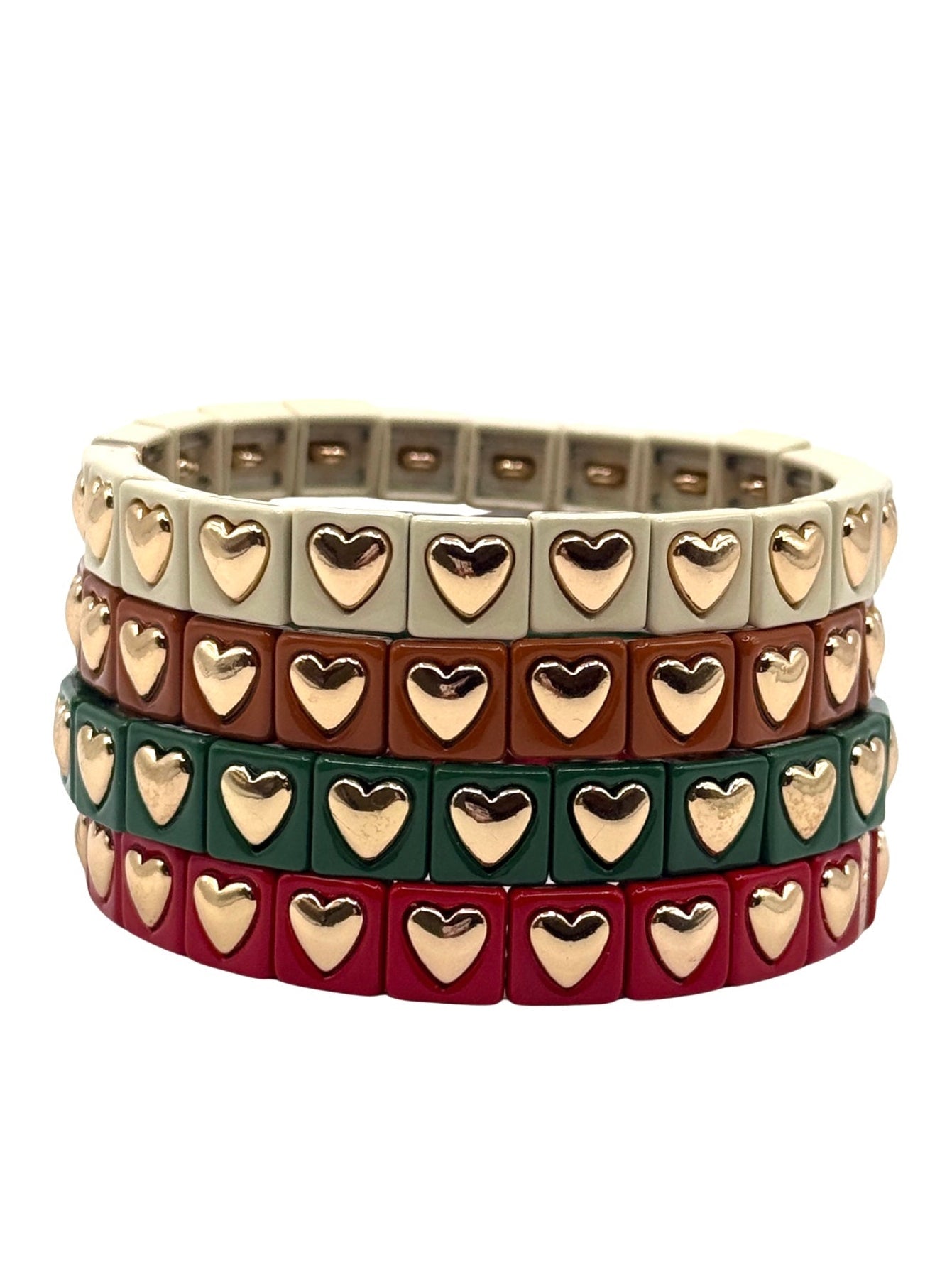 The Colored Bubble Heart Bracelet