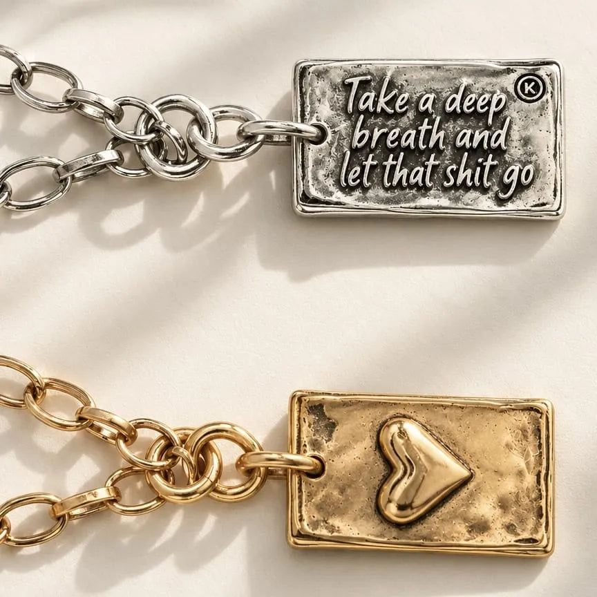 Take a Deep Breath and Let That Sh*t Go Original Lite Necklace