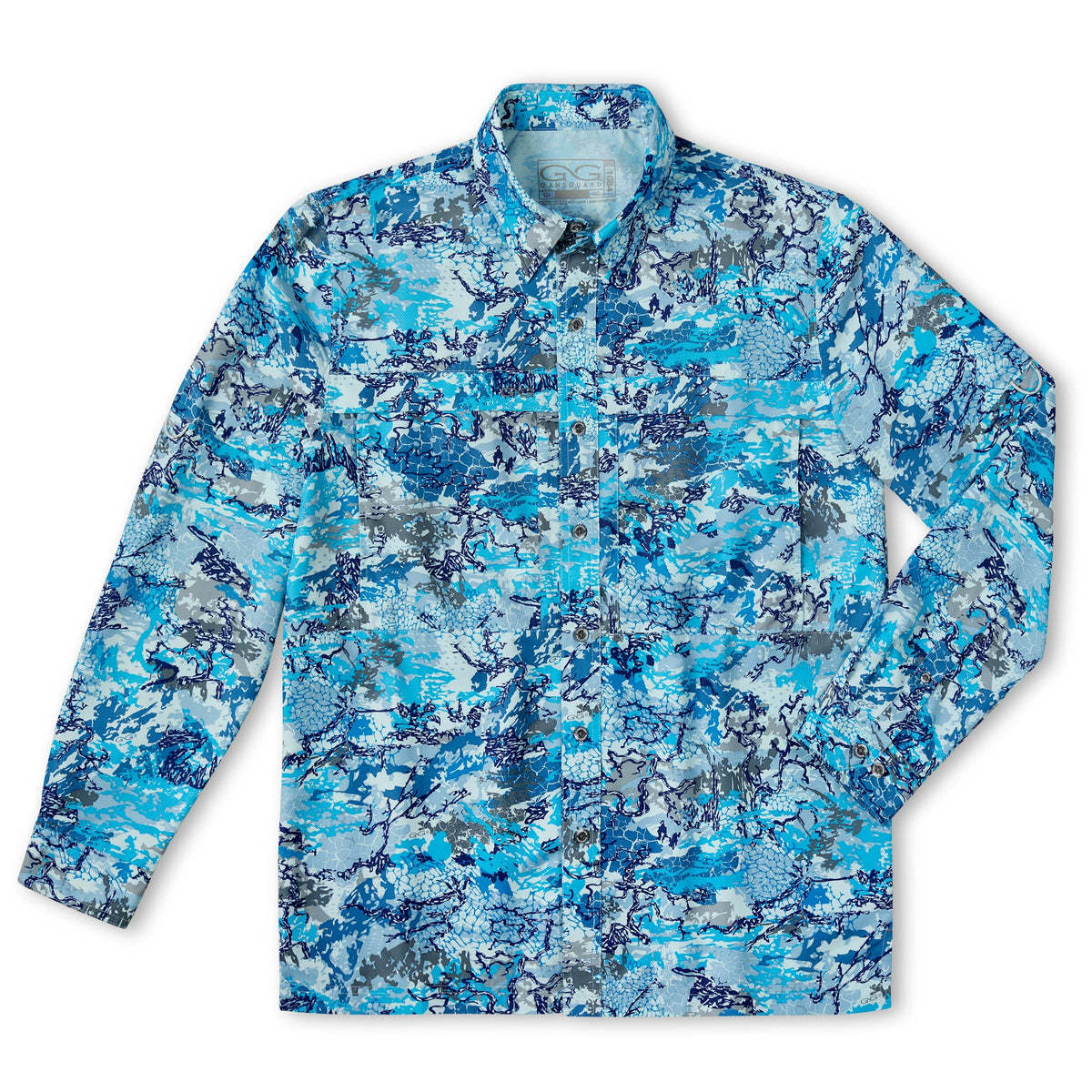 GameGuard Blue Digital Explorer Shirt | Long Sleeve