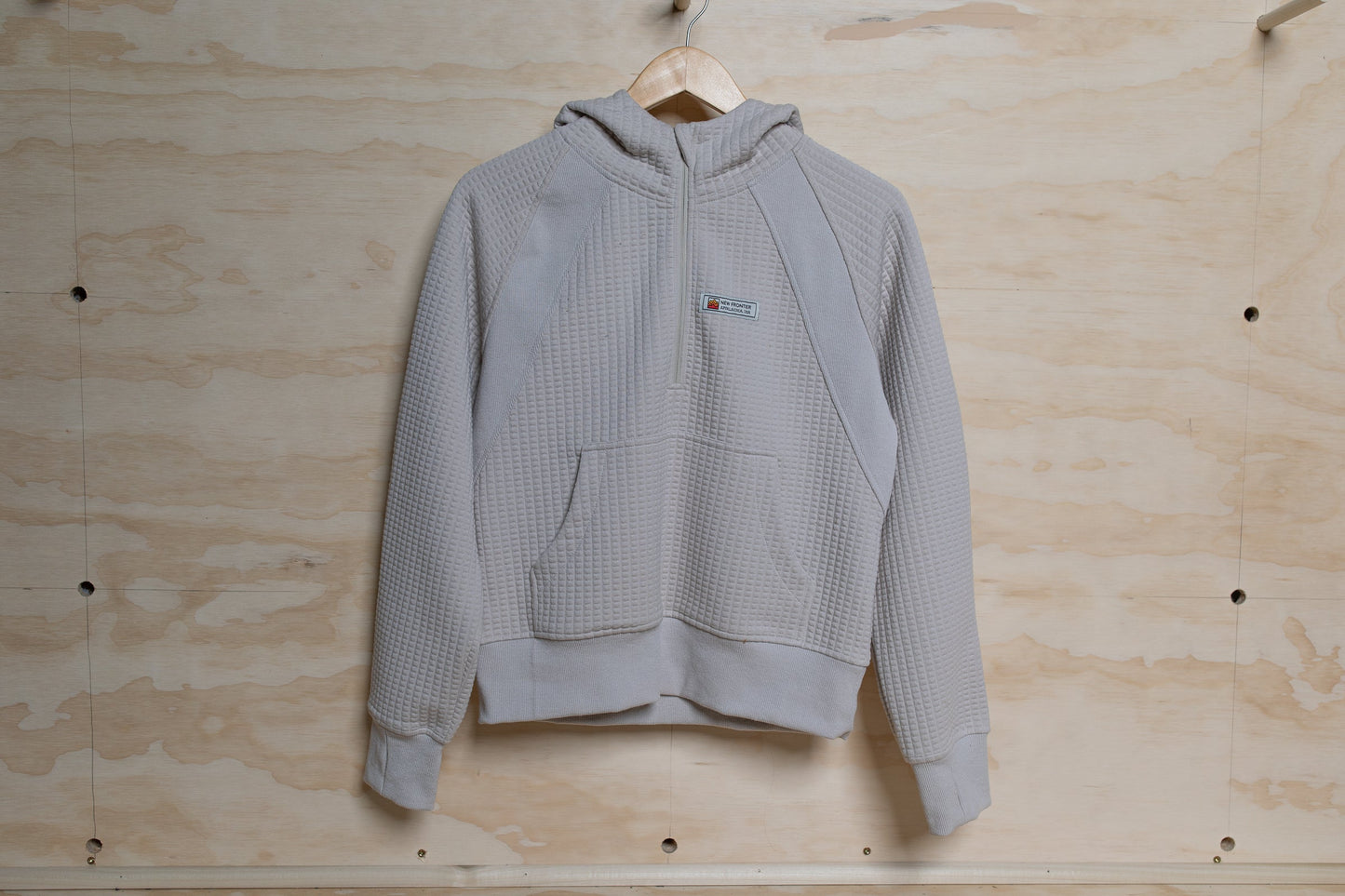 Women's Waffle Tech Hoodie (Stone)