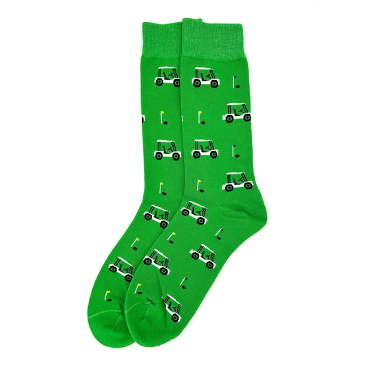 Golf Cart Novelty Socks