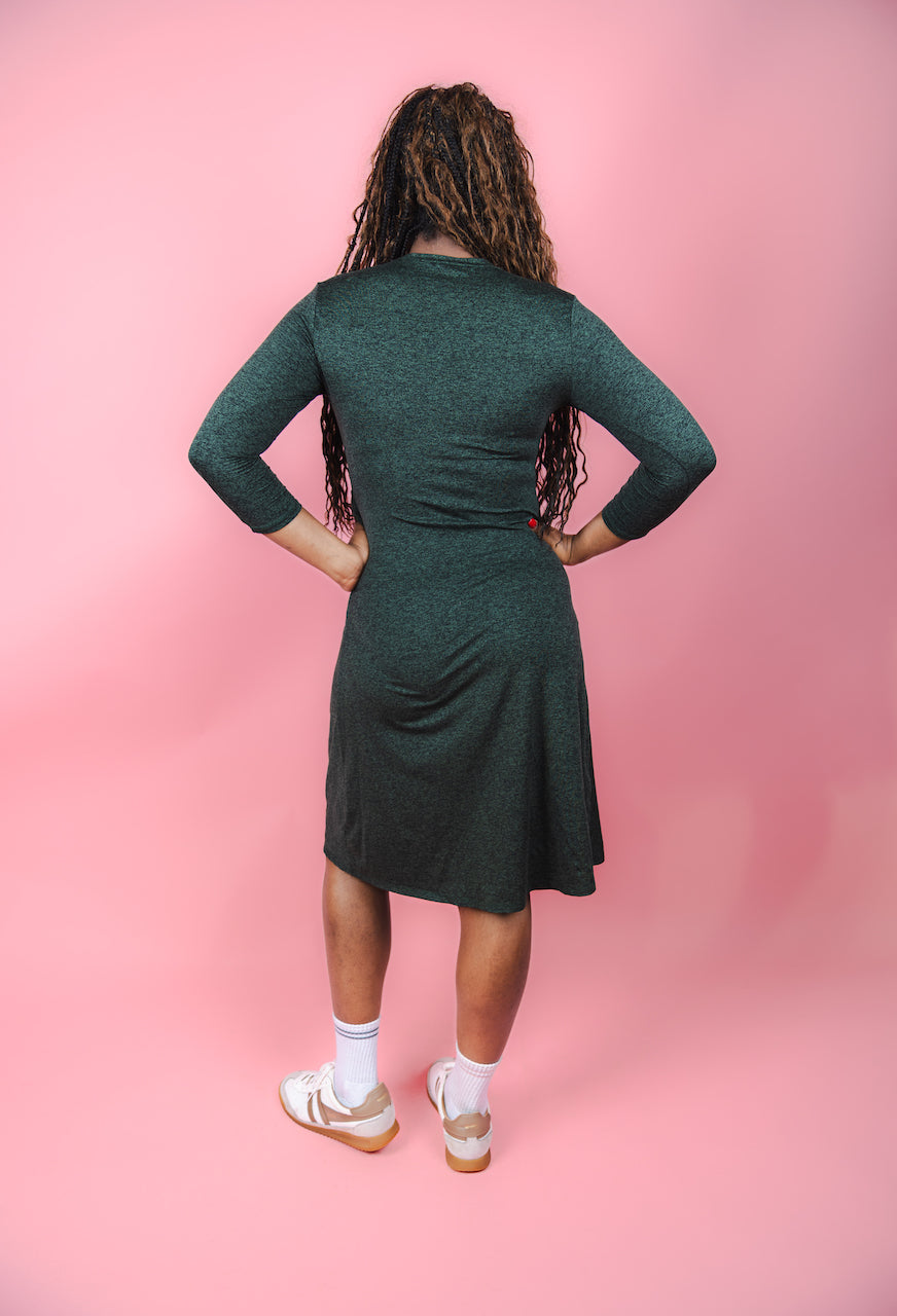 Knot Dress - Forest Green