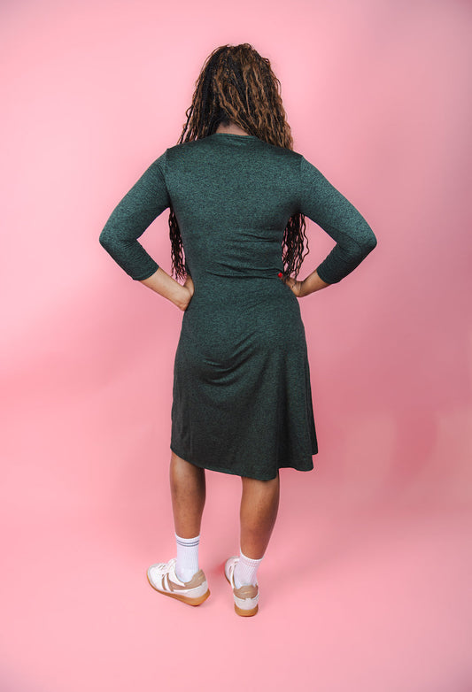 Knot Dress - Forest Green