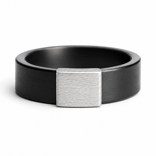 Gunmetal 7mm Silver Platinum Barrel Band