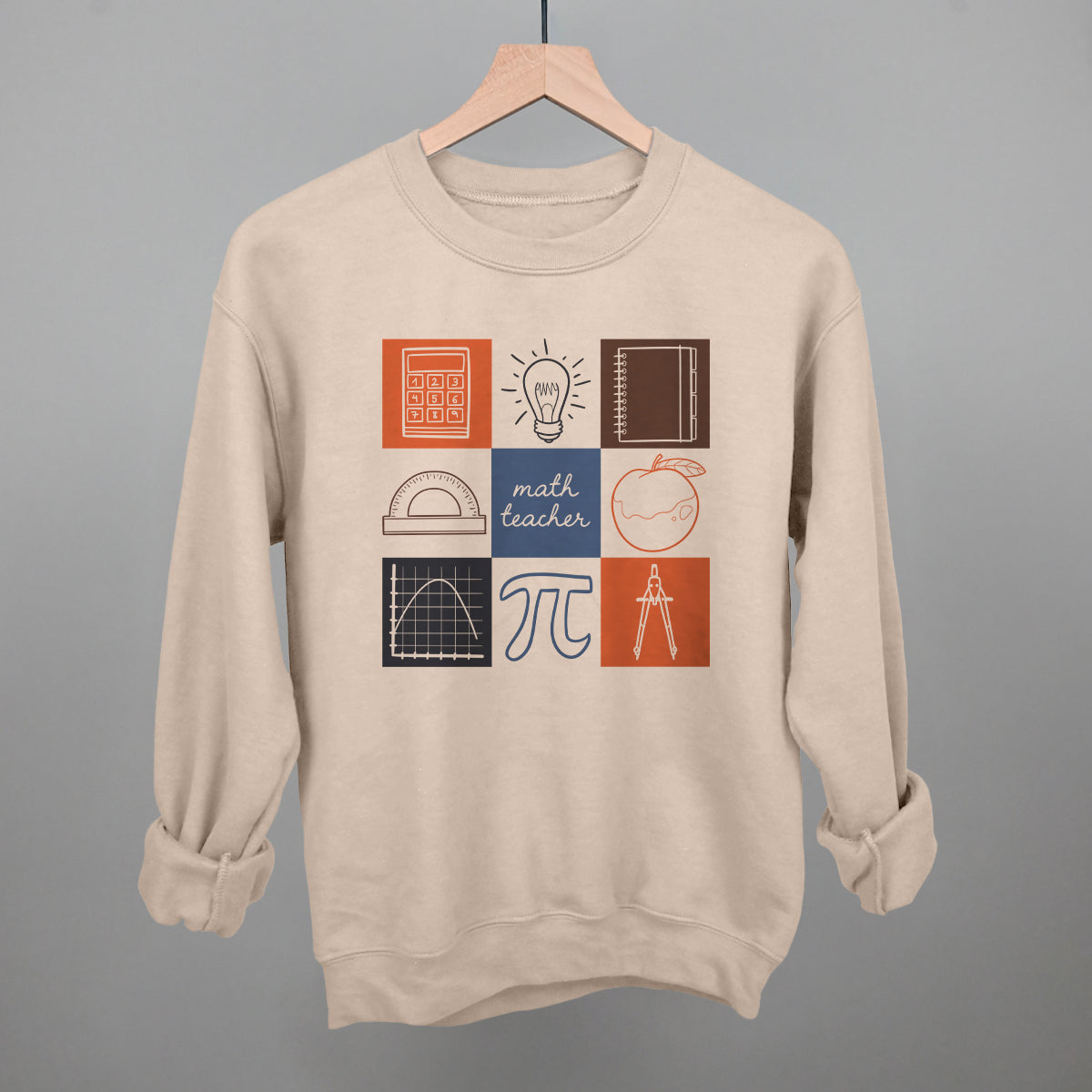 Math Teacher Doodle Grid