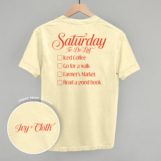 Saturday To Do List (Back Print)