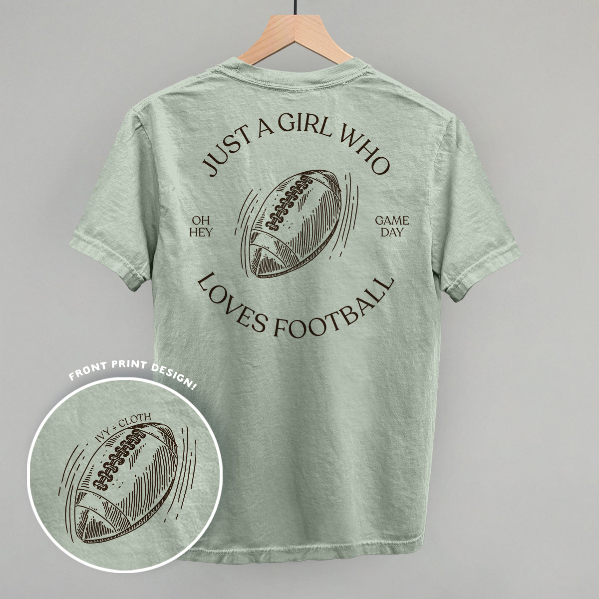 Just A Girl Who Loves Football (Back Print)